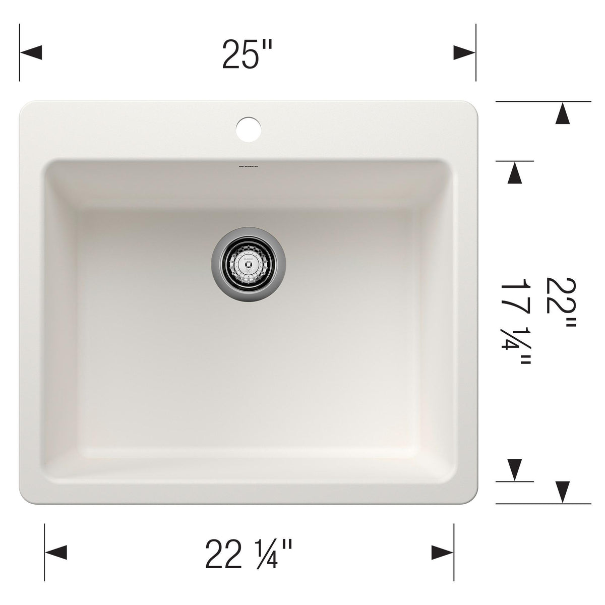 Liven 25 Single Bowl Dual Mount - Kitchen Sink