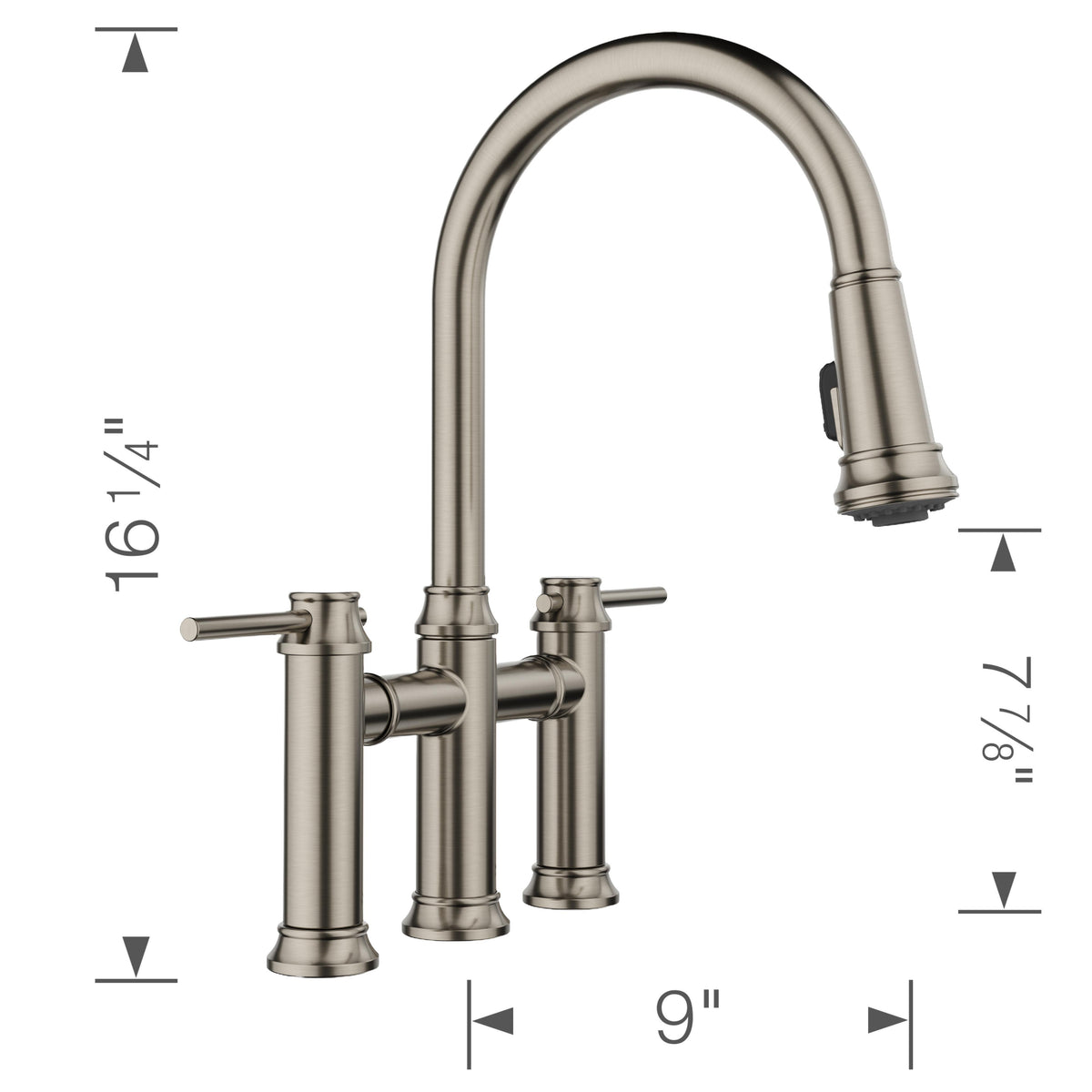 Empressa Bridge Pull-Down - Dual-Spray Faucet