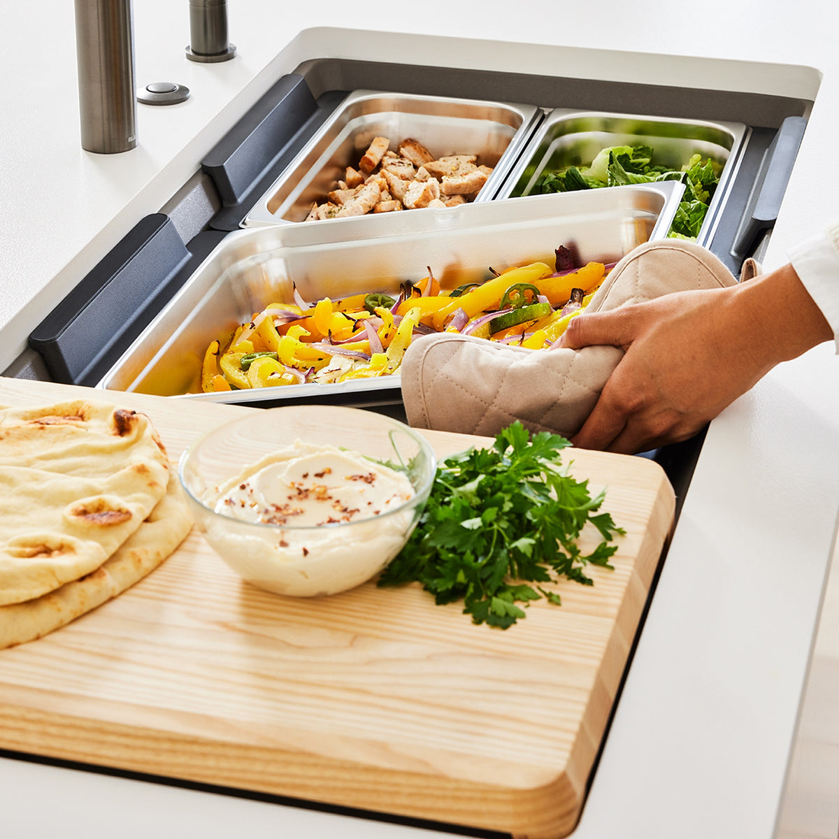 Inteos Sink Tray - 13.95" L 12.8" W 2.56" H
