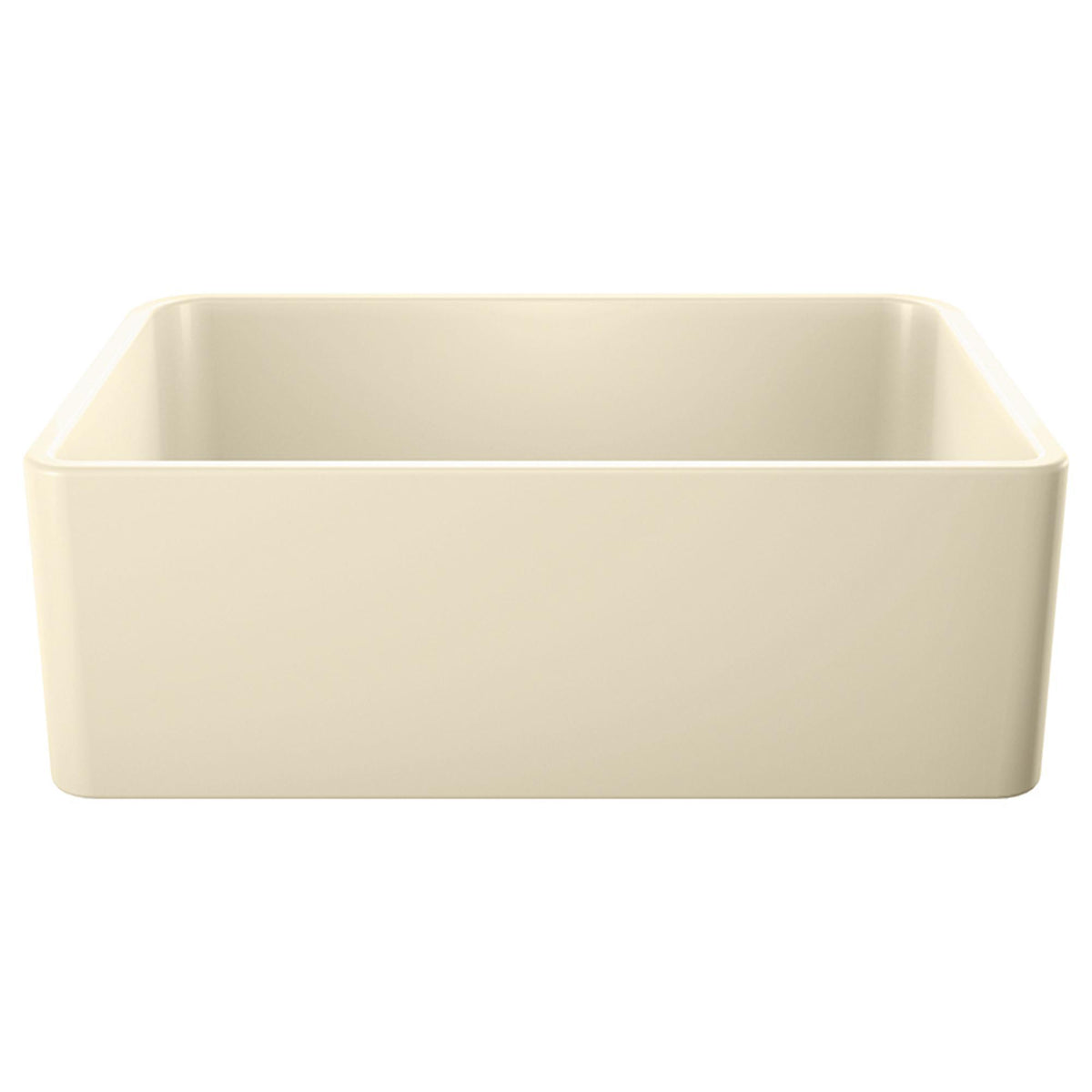 Blanco 525011 CERANA® Apron Front Kitchen Sink, Rectangular Shape, 30 in L x 19.18 in W x 10 in H, Reinforced Base Mount, Fireclay, Biscuit, Import