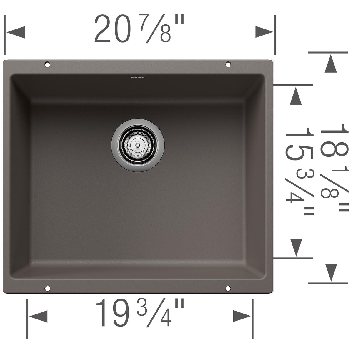 Precis 21 Single Bowl Undermount - Kitchen Sink