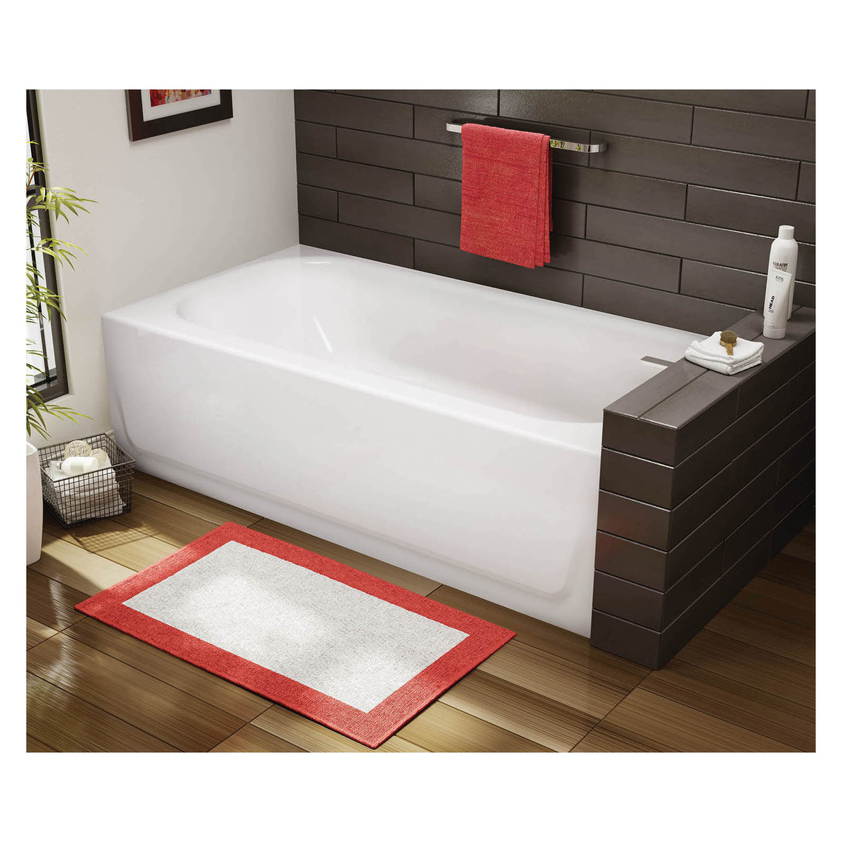 Mauicast Bathtub, Soaking, Left Drain