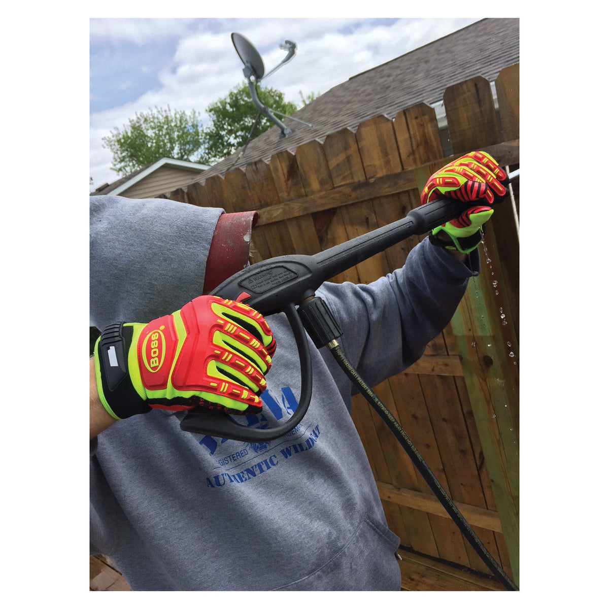 1JM770 - Impact Resistant Gloves - Adjustable Cuff