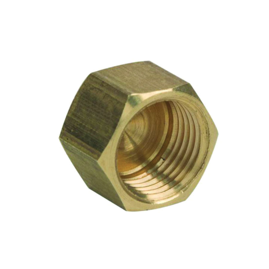 61CP - 1/4" Brass Nut - Compression - 61CP-4X