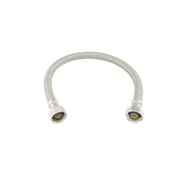 B8-A - 1/2" F Lead Free Braided Water Faucet Connector