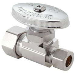 OCR11X - 1/2 x 3/8" C Multi-Turn Straight Stop - Brass