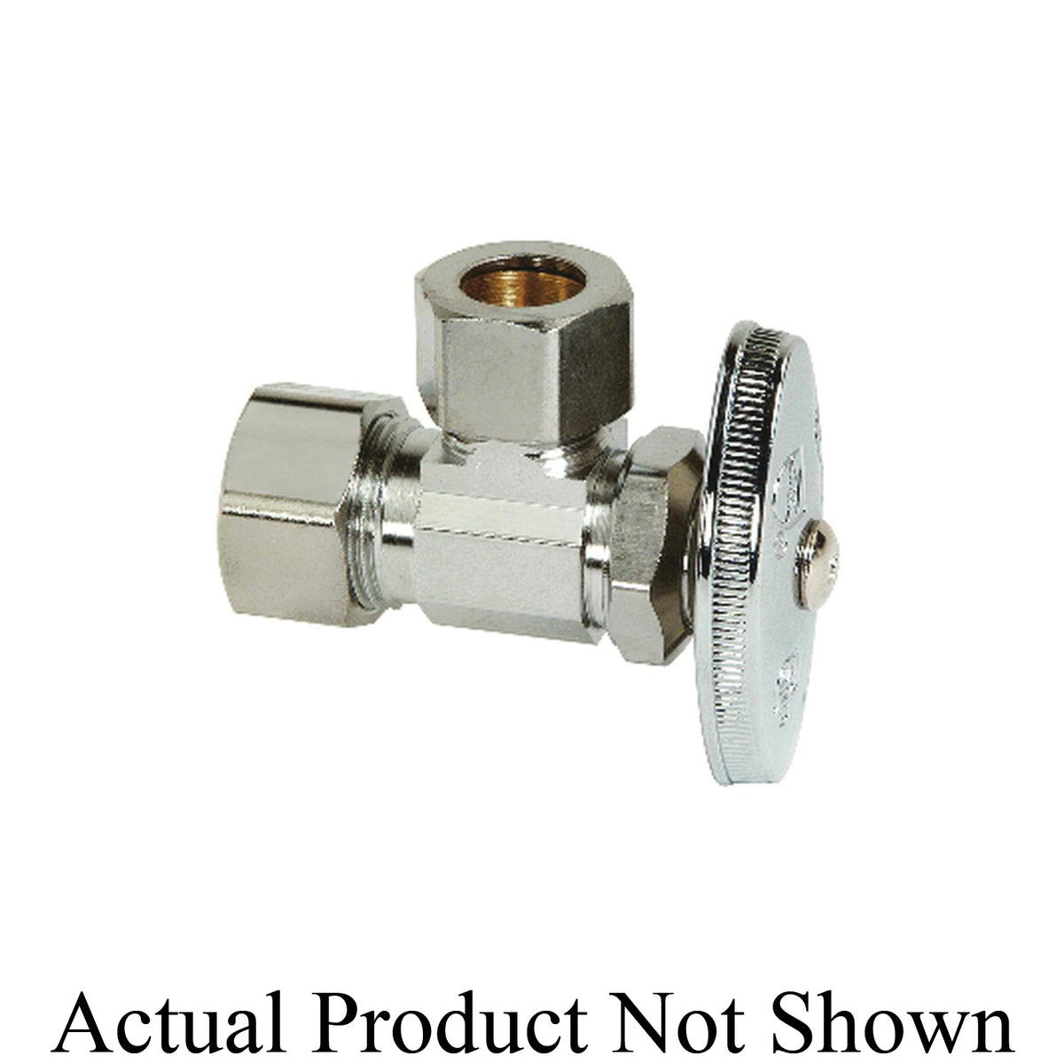 1/2" Multi-Turn Water Supply Stop - Brass - Compression