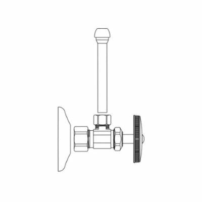 BrassCraft® SCR1915AX C Lavatory Supply Kit With Multi-Turn Compression Angle Stop, Brass