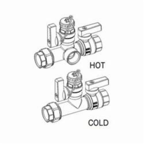 3/4" Service Valve Kit - Brass - IPS