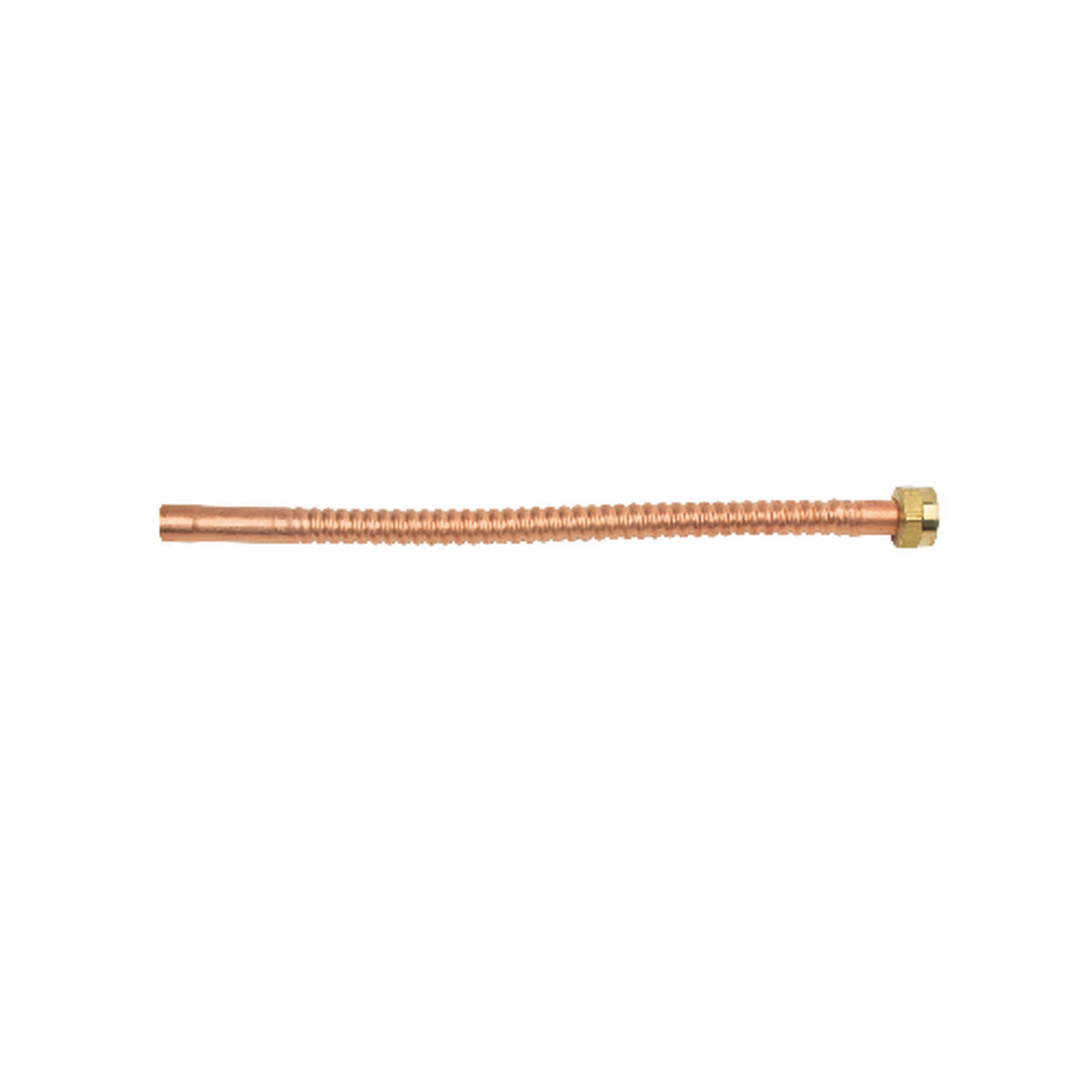 BrassCraft® Copper-Flex™ WB134-24N Water Heater Connector, 1 x 3/4 in Nominal, Sweat x FIP End Style, 24 in L, 125 psi Working, Corrugated Copper, Domestic