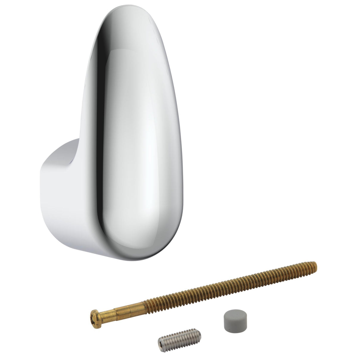 Commercial 061055A Single Lever Diverter Handle With Screw and Button, Polished Chrome, Import