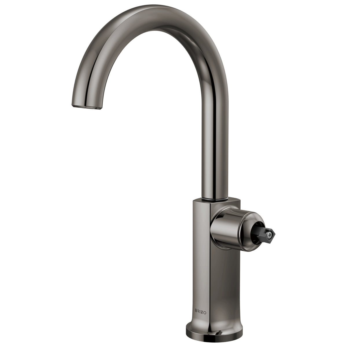 Brizo® 61006LF-BNXLHP-L Standard Bar Faucet with Arc Spout, Kintsu®, Black Onyx, 1 Handle, 1.8 gpm