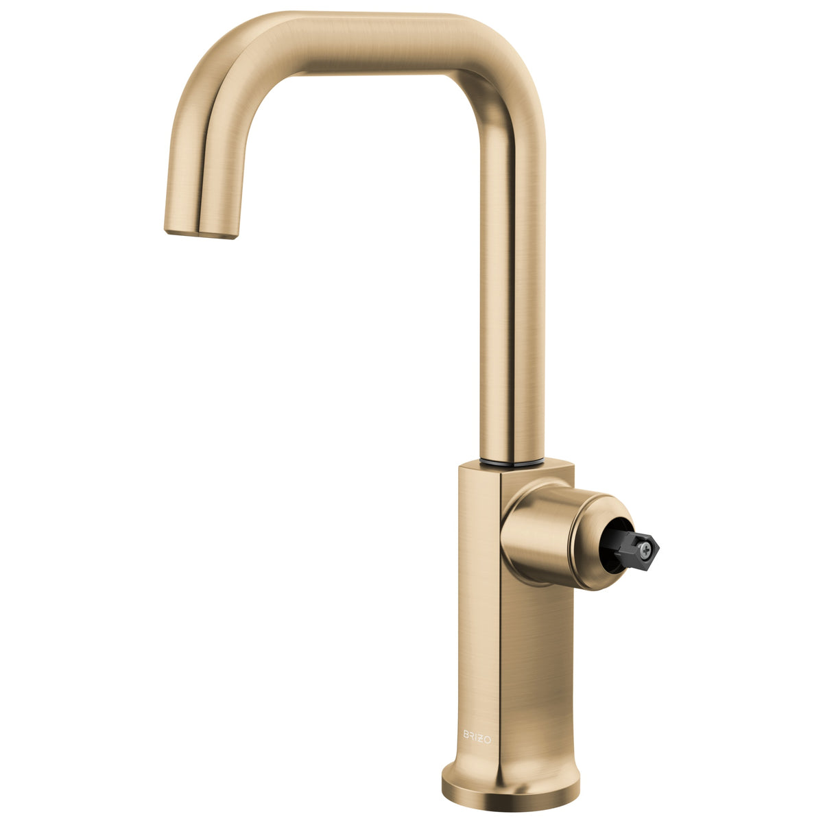 Brizo® 61007LF-GLLHP-L Standard Bar Faucet with Square Spout, Kintsu®, Luxe Gold, 1 Handle, 1.8 gpm