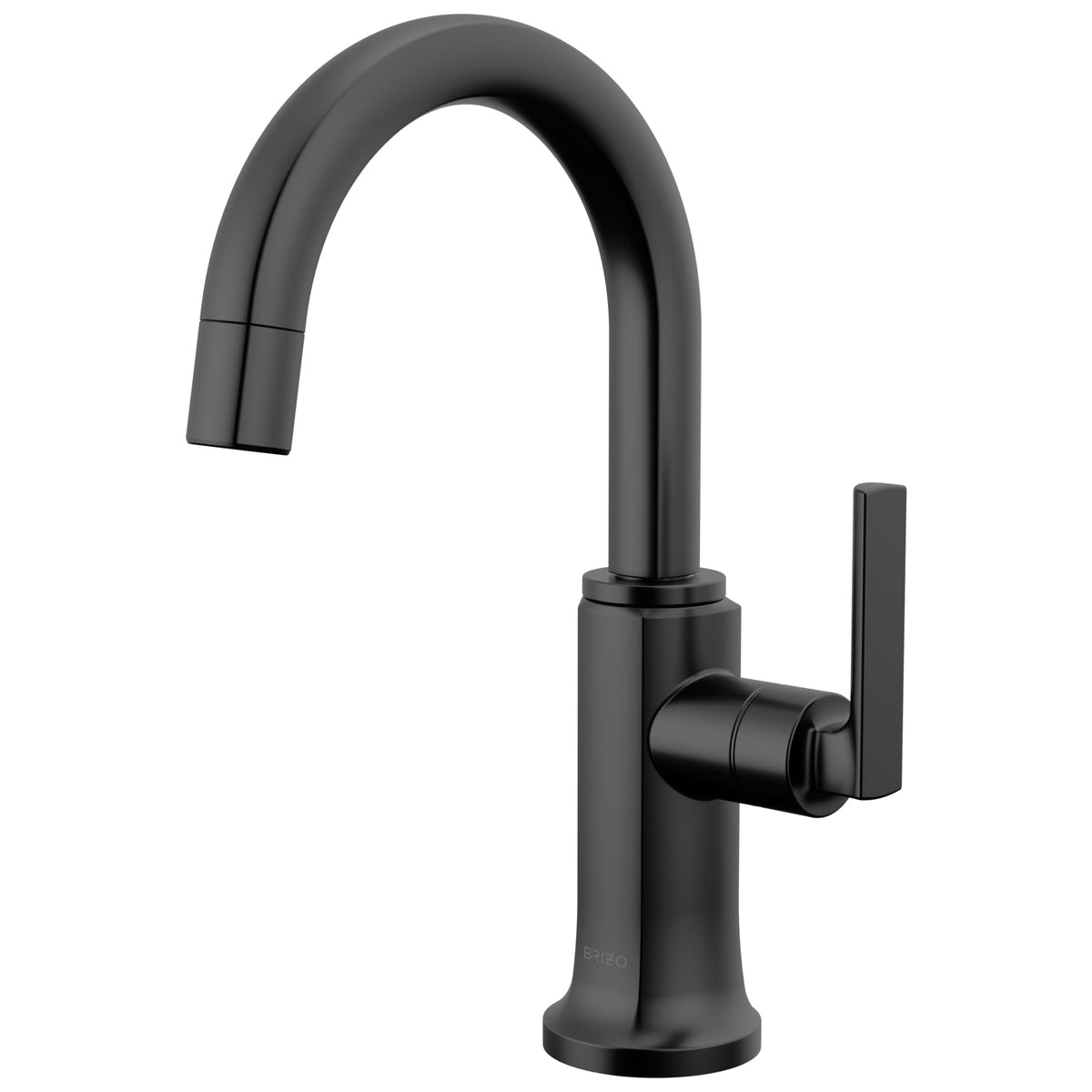 Brizo® 61306LF-C-BL Kintsu® Integrated Faucet with Arc Spout, 1.5 gpm Flow Rate, Matte Black, 1 Handles