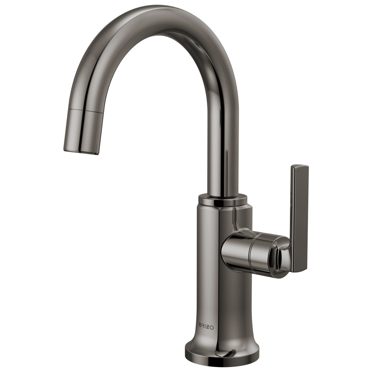 Brizo® 61306LF-C-BNX-L Kintsu® Integrated Faucet with Arc Spout, 1.5 gpm Flow Rate, Black Onyx, 1 Handles