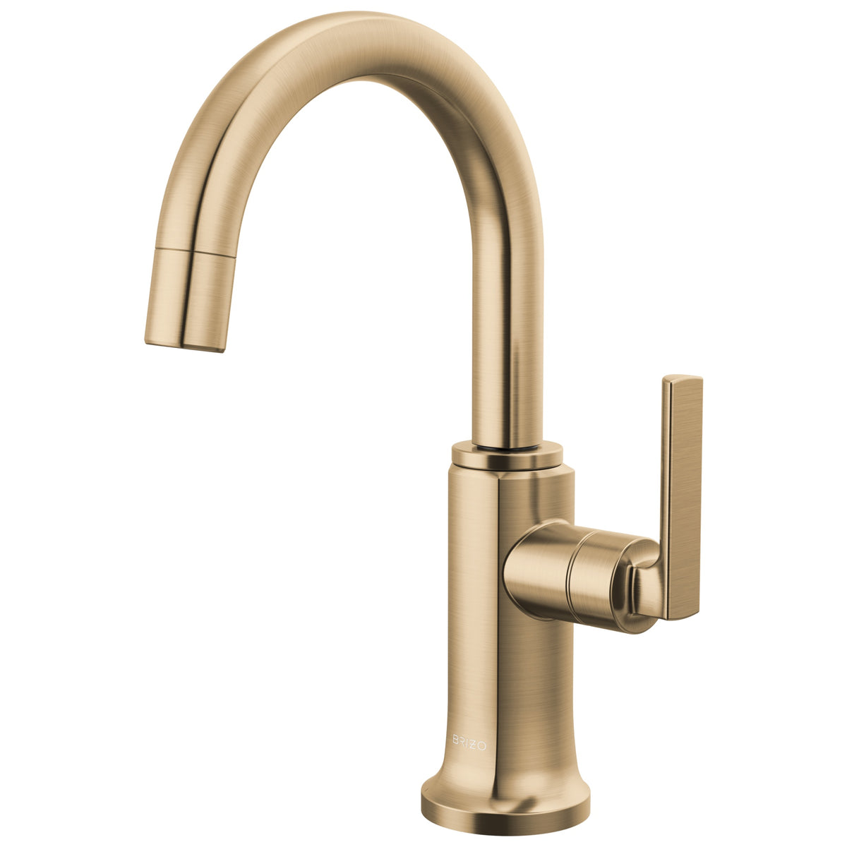 Brizo® 61306LF-C-GL-L Kintsu® Integrated Faucet with Arc Spout, 1.5 gpm Flow Rate, Luxe Gold, 1 Handles