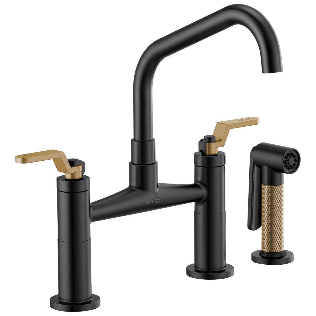 Litze - Widespread Bridge Kitchen Faucet - 62564LF-BLGL