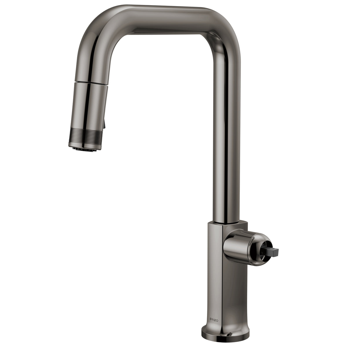 Brizo® 63007LF-BNXLHP-L Kintsu® Single Handle Faucet with Square Spout, 1.8 gpm Flow Rate, Black Onyx, 1 Faucet Holes