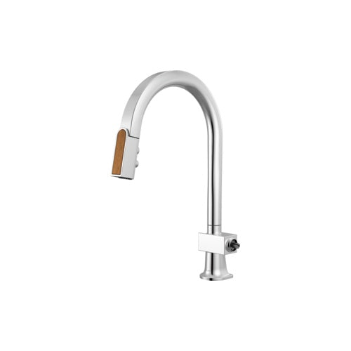 Frank Lloyd Wright - Pull-Down Kitchen Faucet - Brass