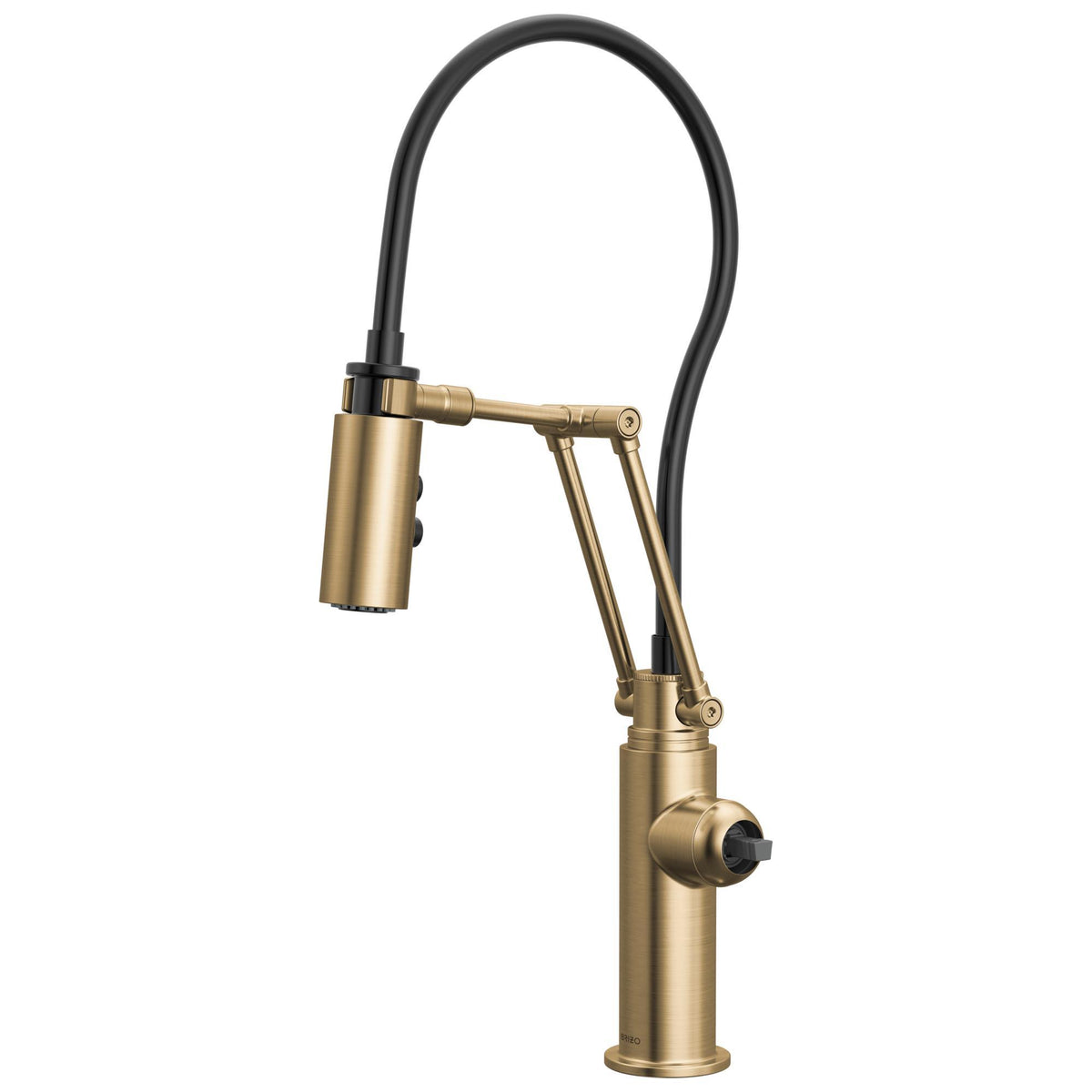 Brizo® 63221LF-GLLHP Odin® Dual-Jointed Kitchen Faucet, 1.8 gpm Flow Rate, Luxe Gold, 1 Handles, 1 Faucet Holes, Function: Kitchen