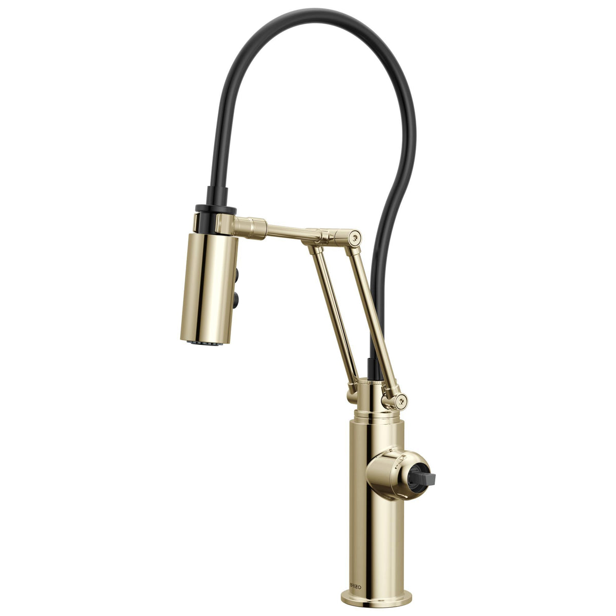 Brizo® 63221LF-PNLHP Odin® Dual-Jointed Kitchen Faucet, 1.8 gpm Flow Rate, Polished Nickel, 1 Handles, 1 Faucet Holes, Function: Kitchen