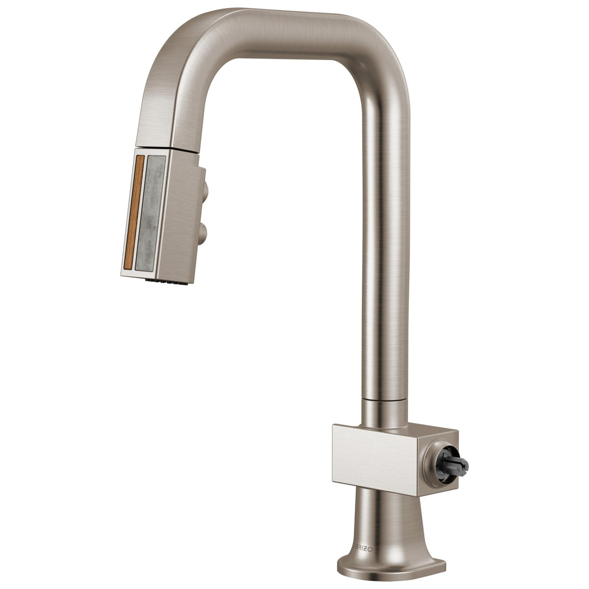 Brizo® 63923LF-SSWDLHP 63923LF Pull-Out Faucet, Frank Lloyd Wright, Stainless/Wood, 1 Handle, 1.8 gpm