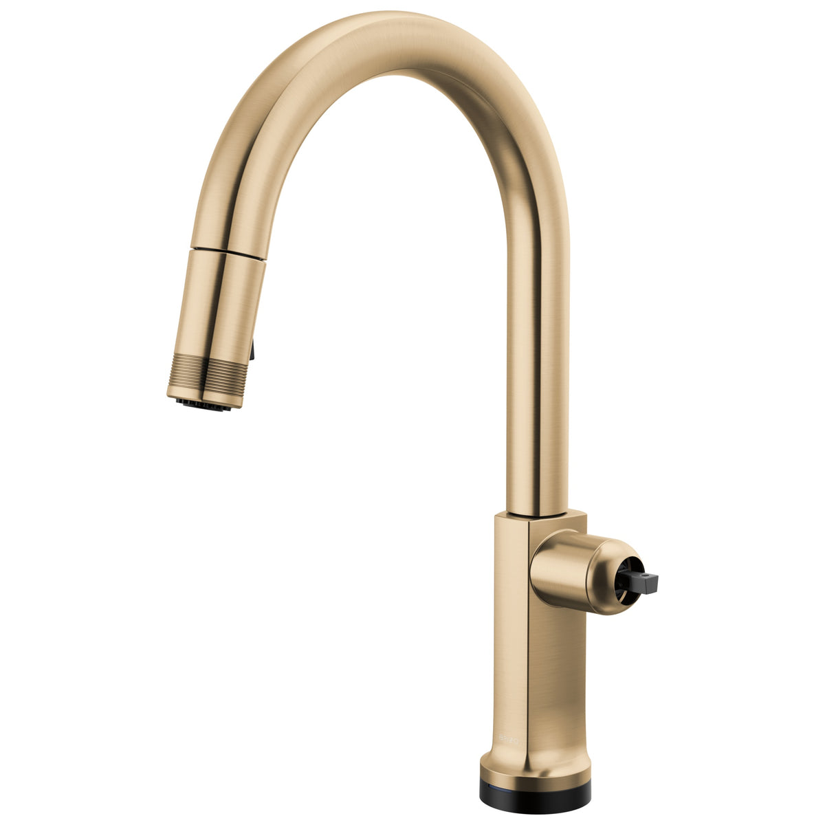 Brizo® 64006LF-GLLHP-L Kintsu® Single Handle Faucet with Arc Spout, 1.8 gpm Flow Rate, Luxe Gold, 1 Faucet Holes