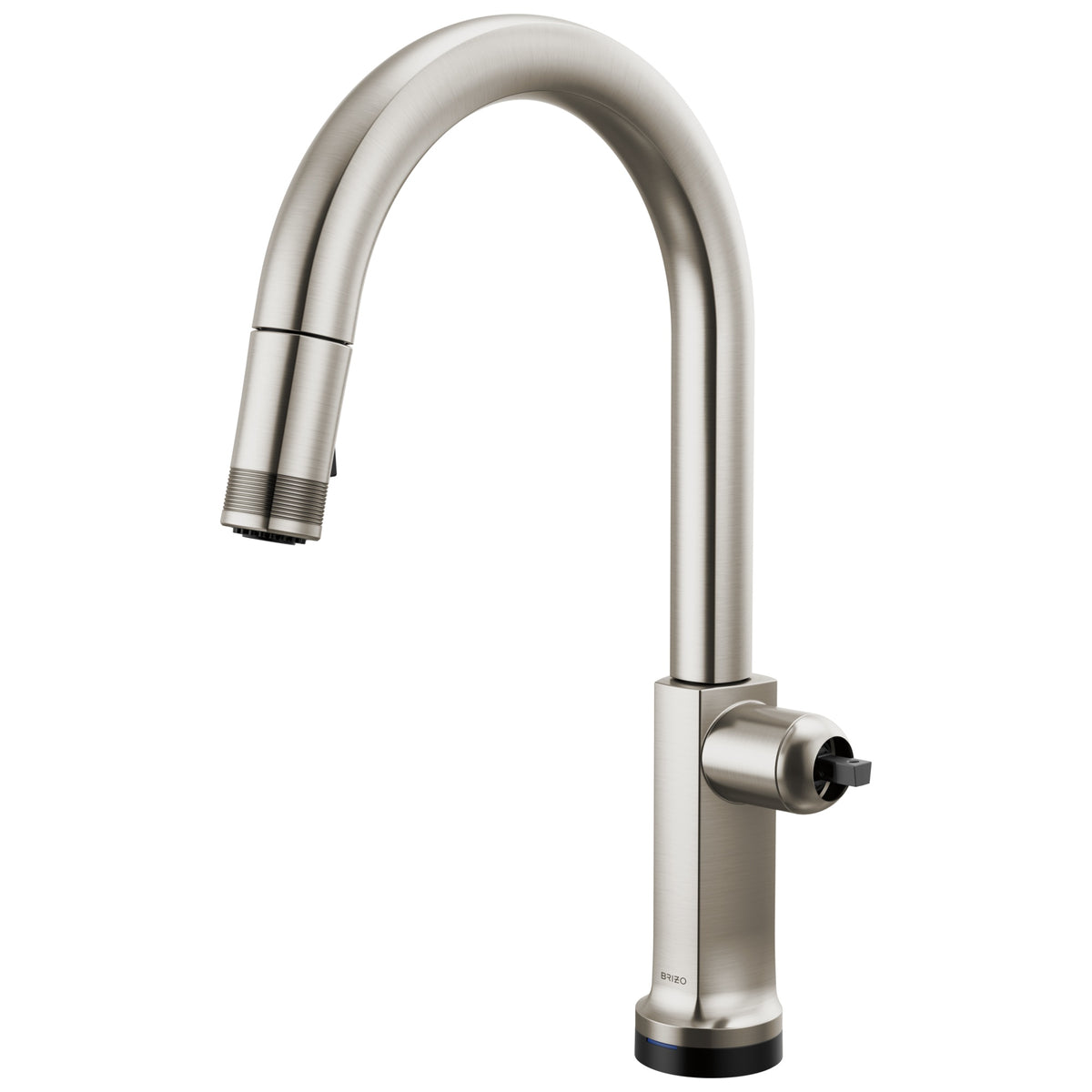 Brizo® 64006LF-SSLHP-L Kintsu® Single Handle Faucet with Arc Spout, 1.8 gpm Flow Rate, Stainless, 1 Faucet Holes