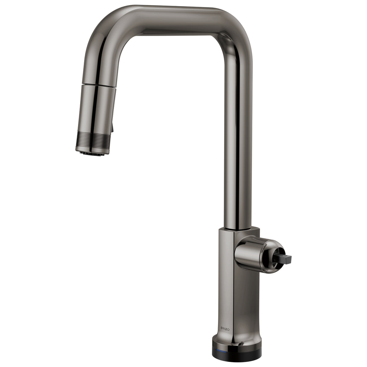 Brizo® 64007LF-BNXLHP-L Kintsu® Single Handle Faucet with Square Spout, 1.8 gpm Flow Rate, Black Onyx, 1 Faucet Holes