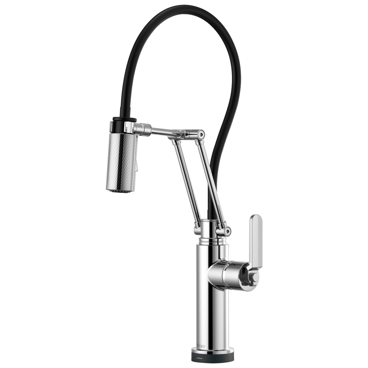 Brizo® SMARTTOUCH® 64244LF-PC Litze™ Articulating Kitchen Faucet, 1.8 gpm Flow Rate, Swivel Spout, Polished Chrome, 1 Handles