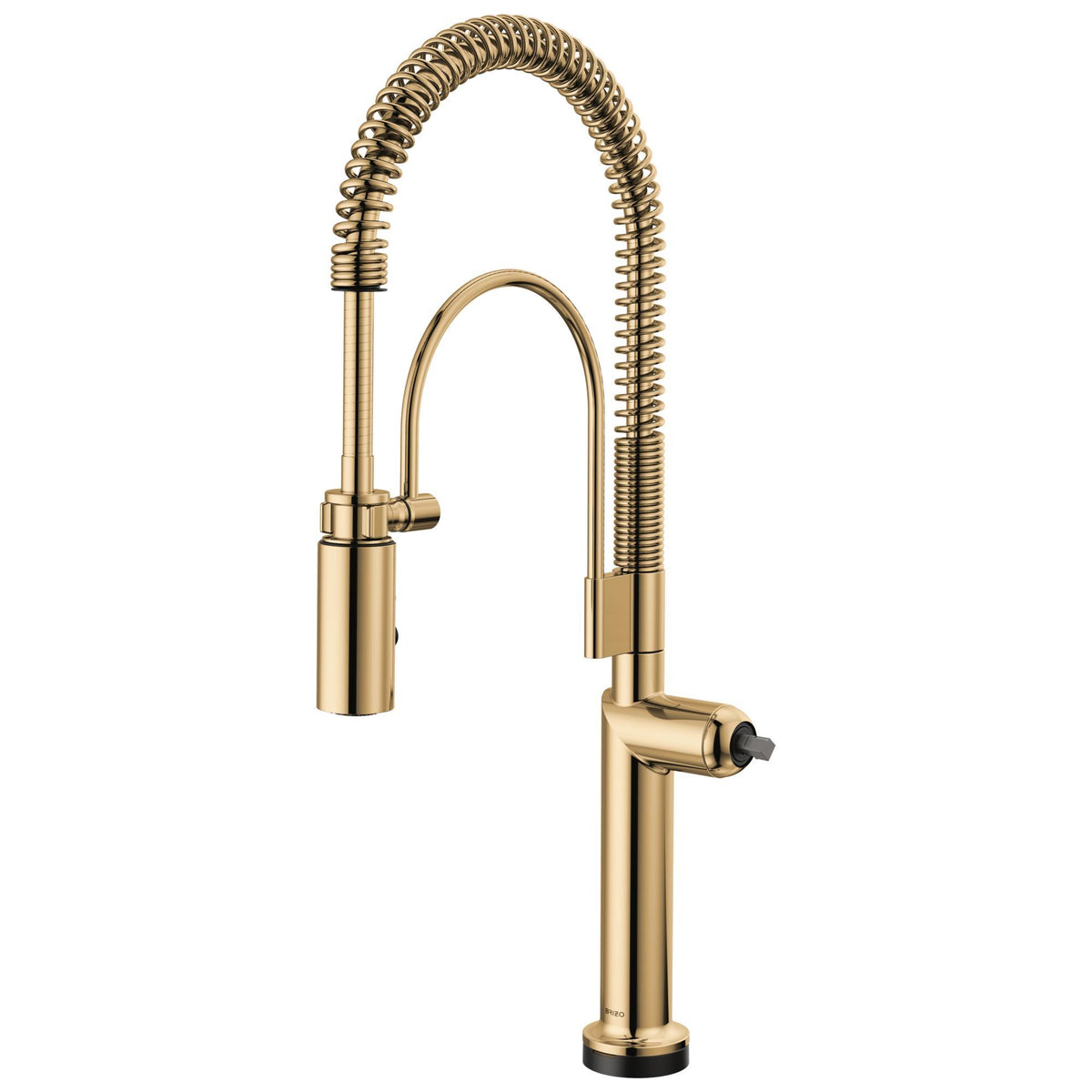 Brizo® 64375LF-PGLHP Odin® Semi-Professional Kitchen Faucet, 1.8 gpm Flow Rate, Polished Gold, 1 Faucet Holes, Import, Commercial