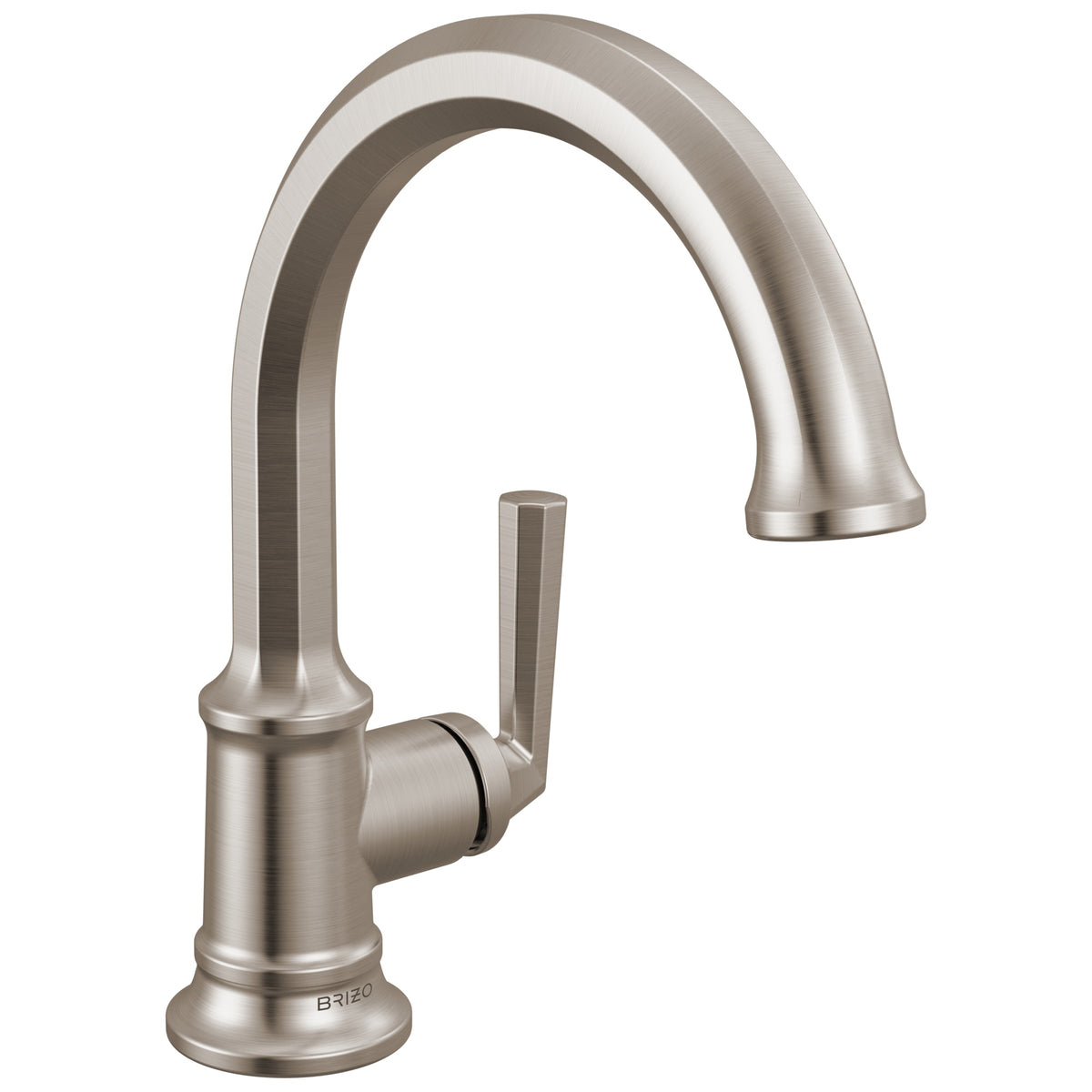 Brizo® 65065LF-NK 65065LF Beauclere™ Faucet Single Handle Lavatory, Commercial, 1.2 gpm Flow Rate, 5-7/16 in H Spout, 1 Handles, 1 Faucet Holes, Luxe Nickel, Function: Lavatory