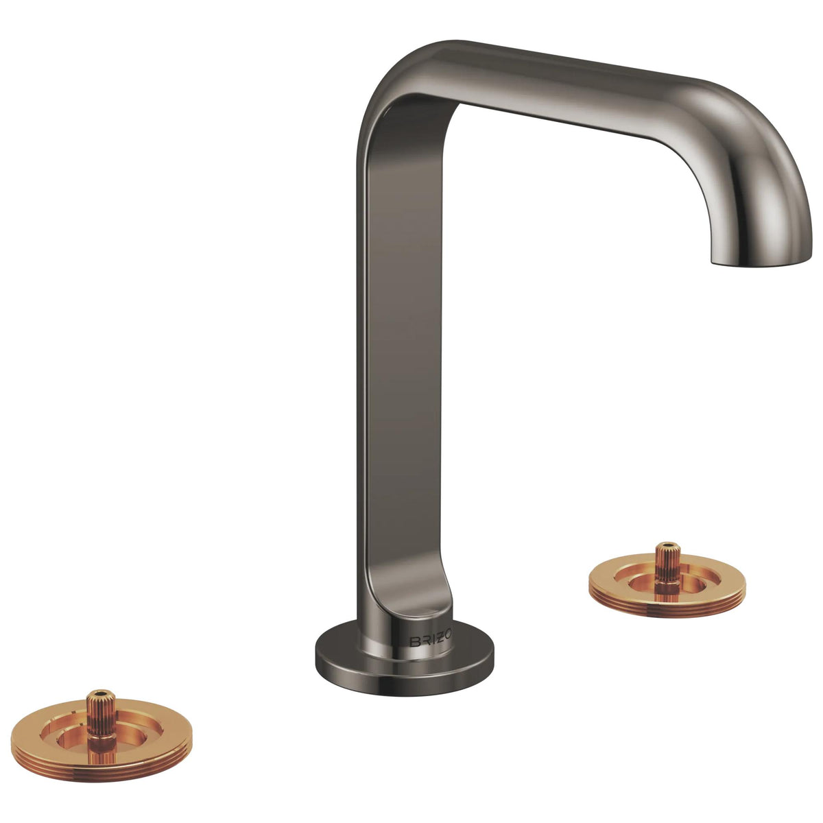 Brizo® 653111LF-BNXLHP 653111L Roccesco™ Lavatory Faucet Lineax, 1.2 gpm Flow Rate, 5-5/8 in H Spout, 4 to 16 in Center, Brilliance Black Onyx, 2 Handles
