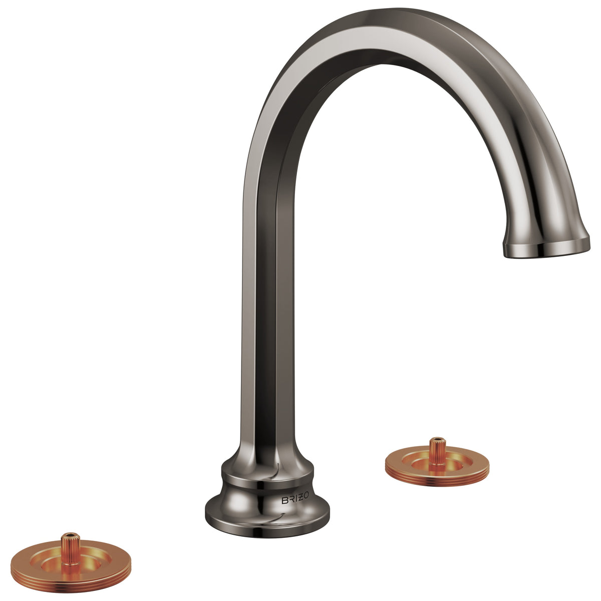Brizo® 65365LF-BNXLHP 65365LF Beauclere™ Widespread Bathroom Faucet, Commercial, 1.2 gpm Flow Rate, 5-1/2 in H Spout, Brilliance Black Onyx, 2 Handles