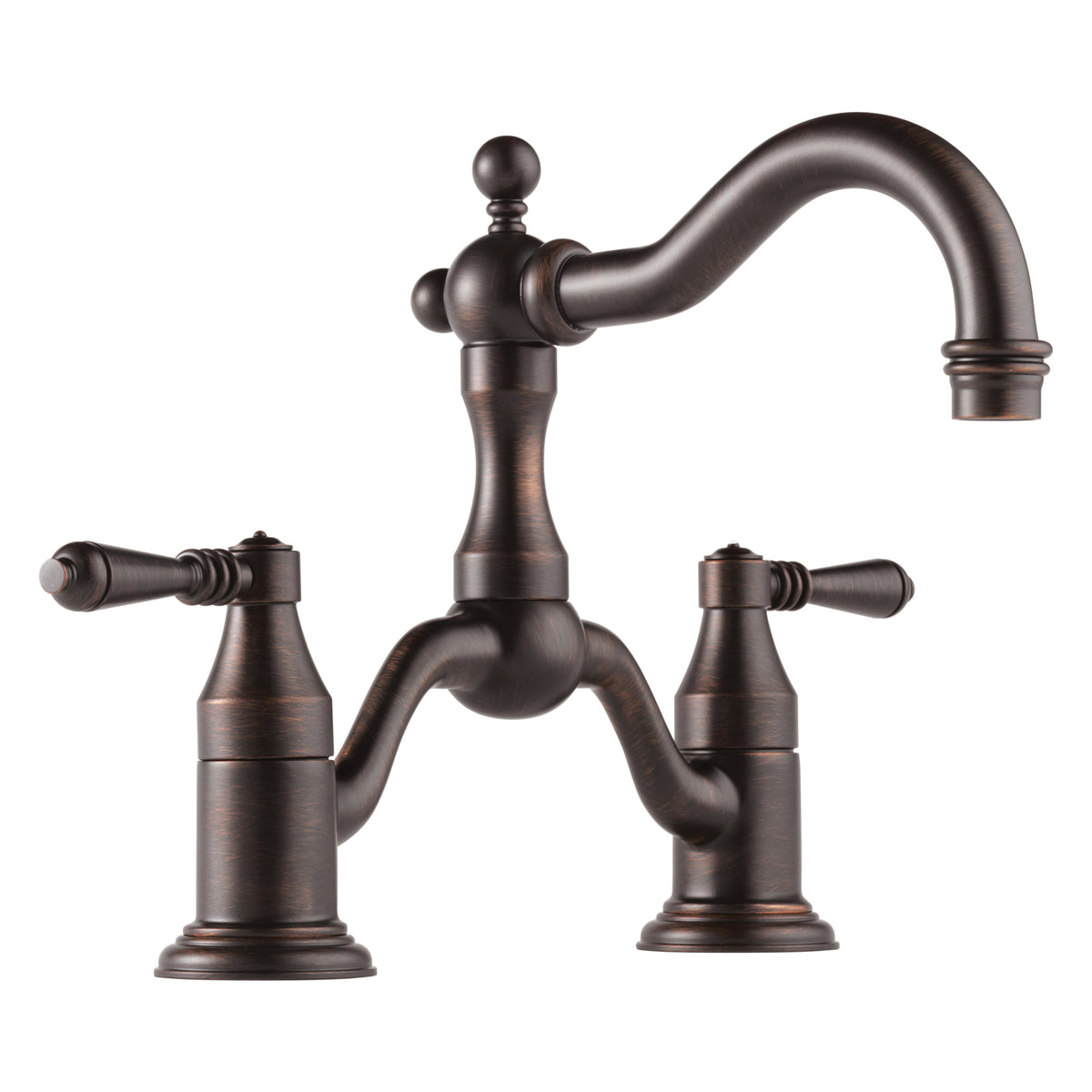 Brizo® Tresa® Widespread Bridge Lavatory Faucet, Commercial, 1.2 gpm Flow Rate, 5-1/2 in H Spout, 8 in Center, 2 Handles, Pop-Up Drain, Domestic