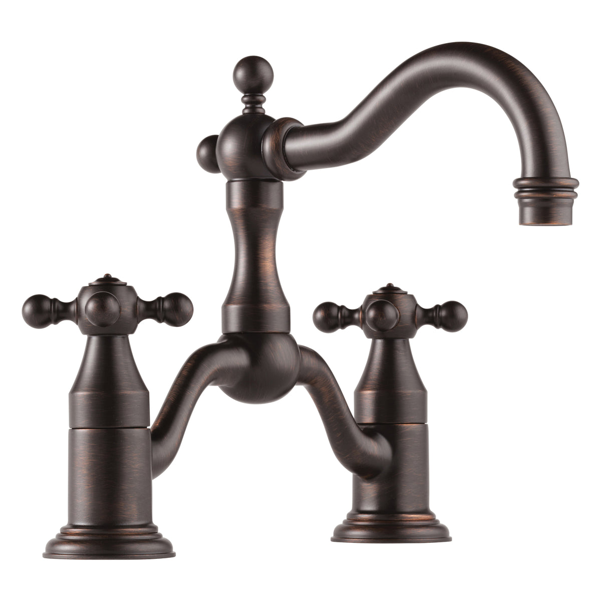 Brizo® Tresa® Widespread Bridge Lavatory Faucet, Commercial, 5-1/2 in H Spout, 8 in Center, 2 Handles, Pop-Up Drain, Domestic, 1.2 gpm