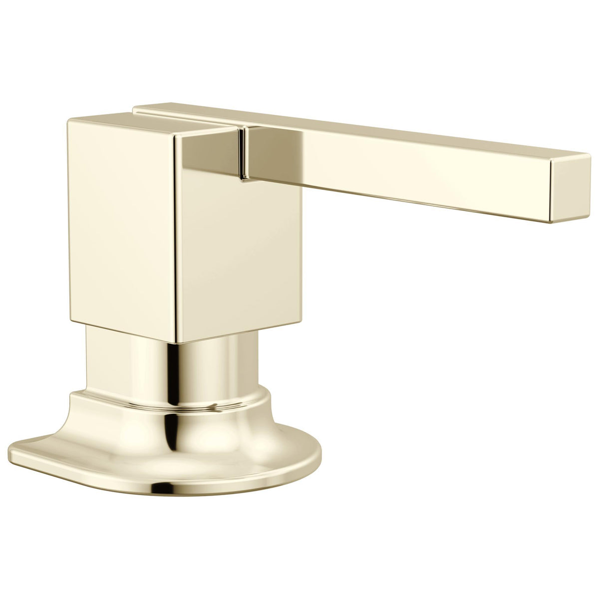 Brizo® 690122-PN Frank Lloyd Wright® Refillable Lotion/Soap Dispenser, Polished Nickel, 15 oz Capacity, 4.75 in OAL, Deck Mount, Plastic