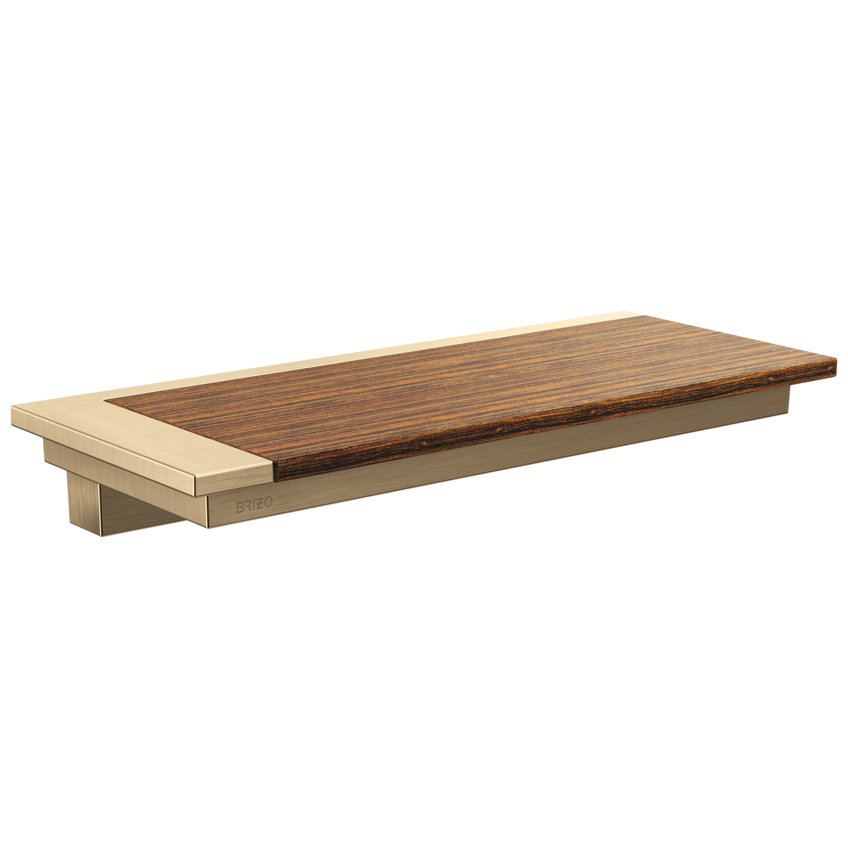Wall Shelf - 1.94" H 18" W - Brass