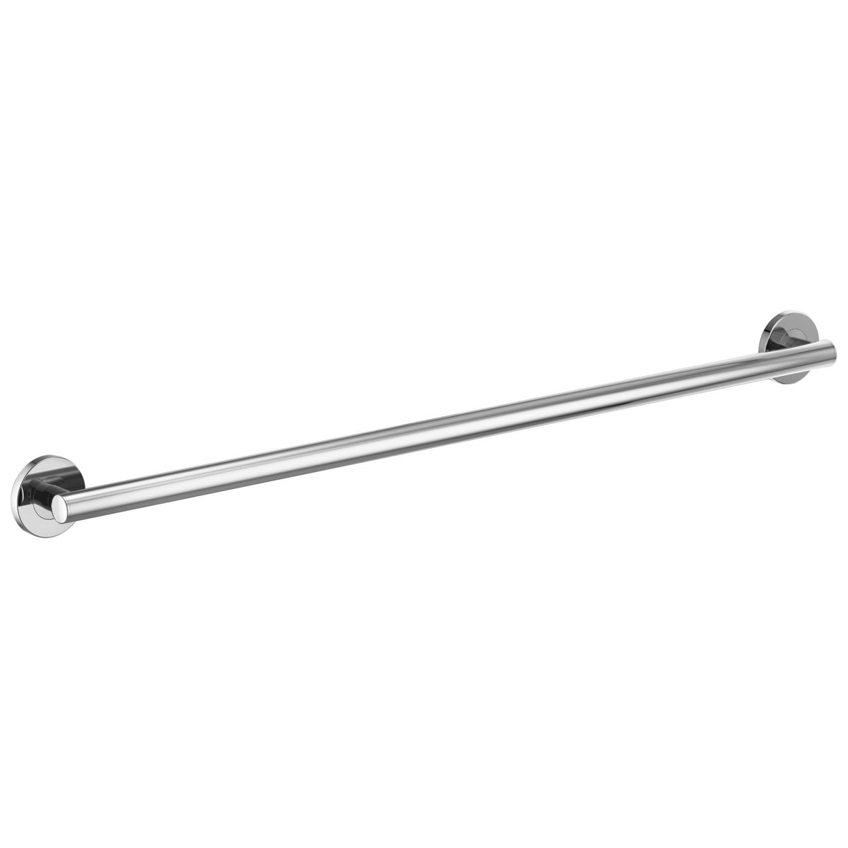 Euro - Round Decorative Grab Bar - Polished Chrome - 42"