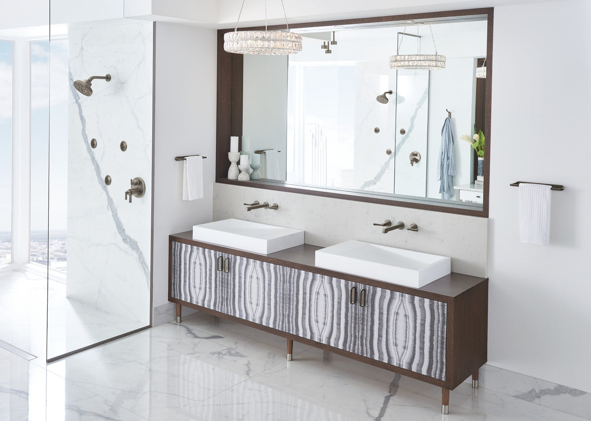 Levoir - 8" Mini Towel Bar - Luxe Steel