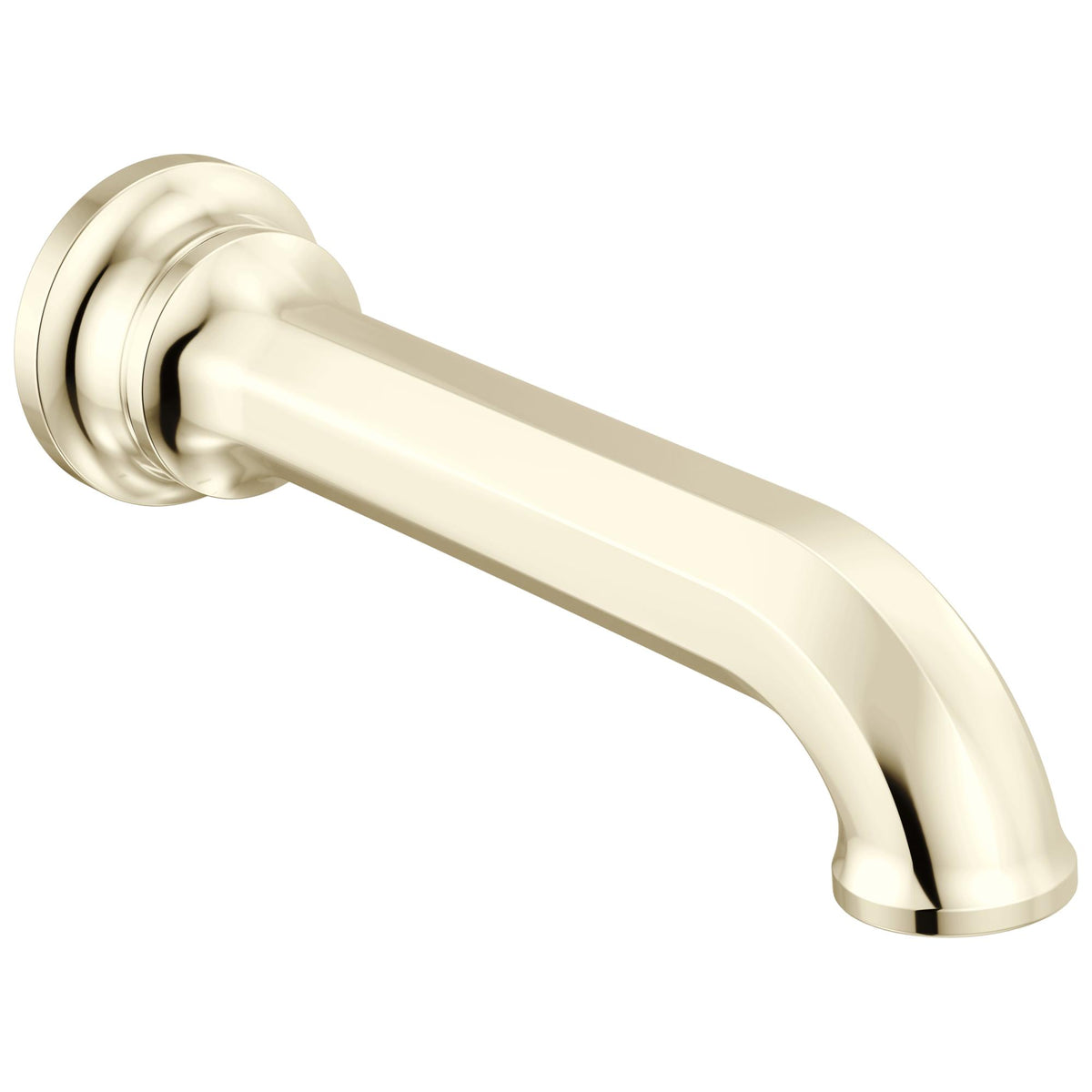 Brizo® 73665-PN Beauclere™ Showering Component Tub Spout, 1/2 in NPT, Brass, Polished Nickel, Commercial