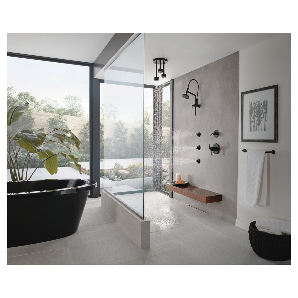 Essential - Linear Multi-Function Showerhead - 82392-BL