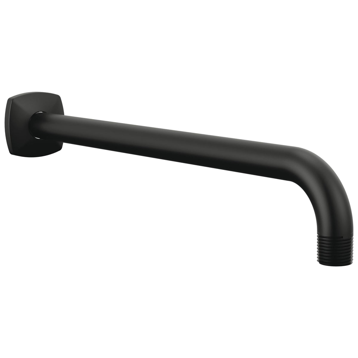 Allaria - Shower Arm & Flange - Matte Black - 13" L Arm