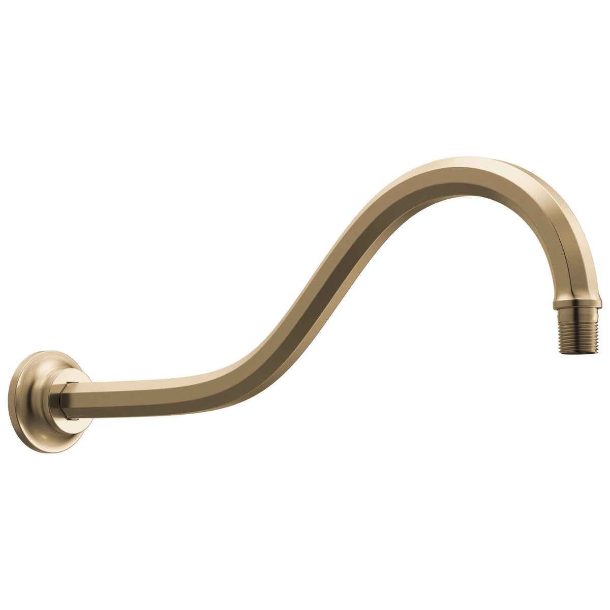 Brizo® 83965-GL 83965 Beauclere™ Flange Shower Arm, 16 in L, 1/2 inch NPT, Import