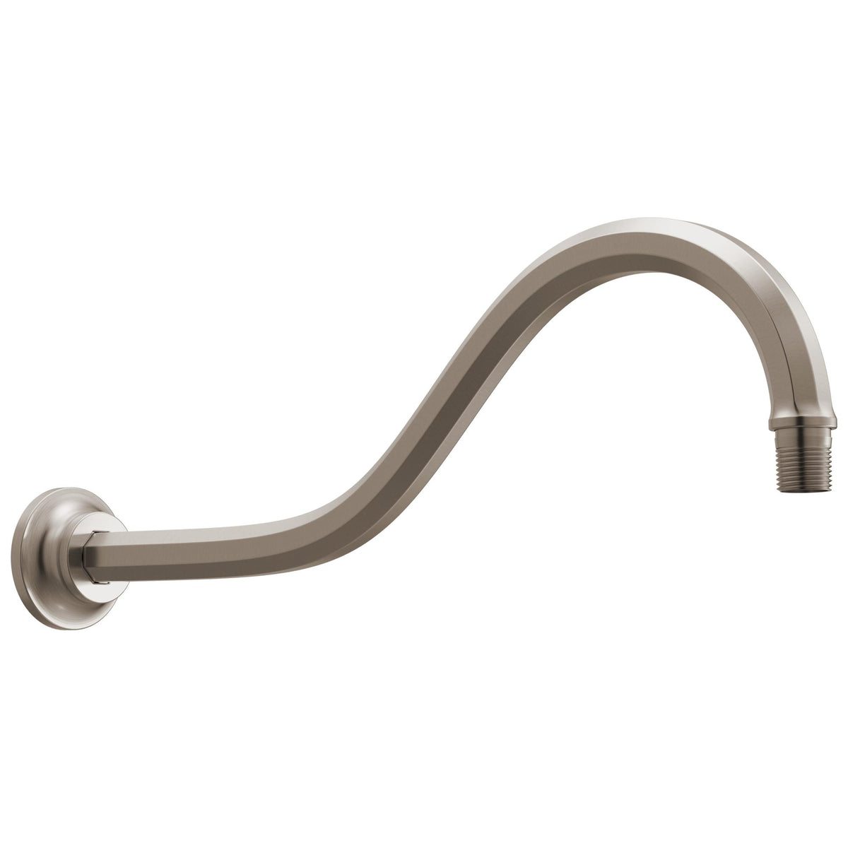 Brizo® 83965-NK 83965 Beauclere™ Flange Shower Arm, 16 in L, 1/2 inch NPT, Import