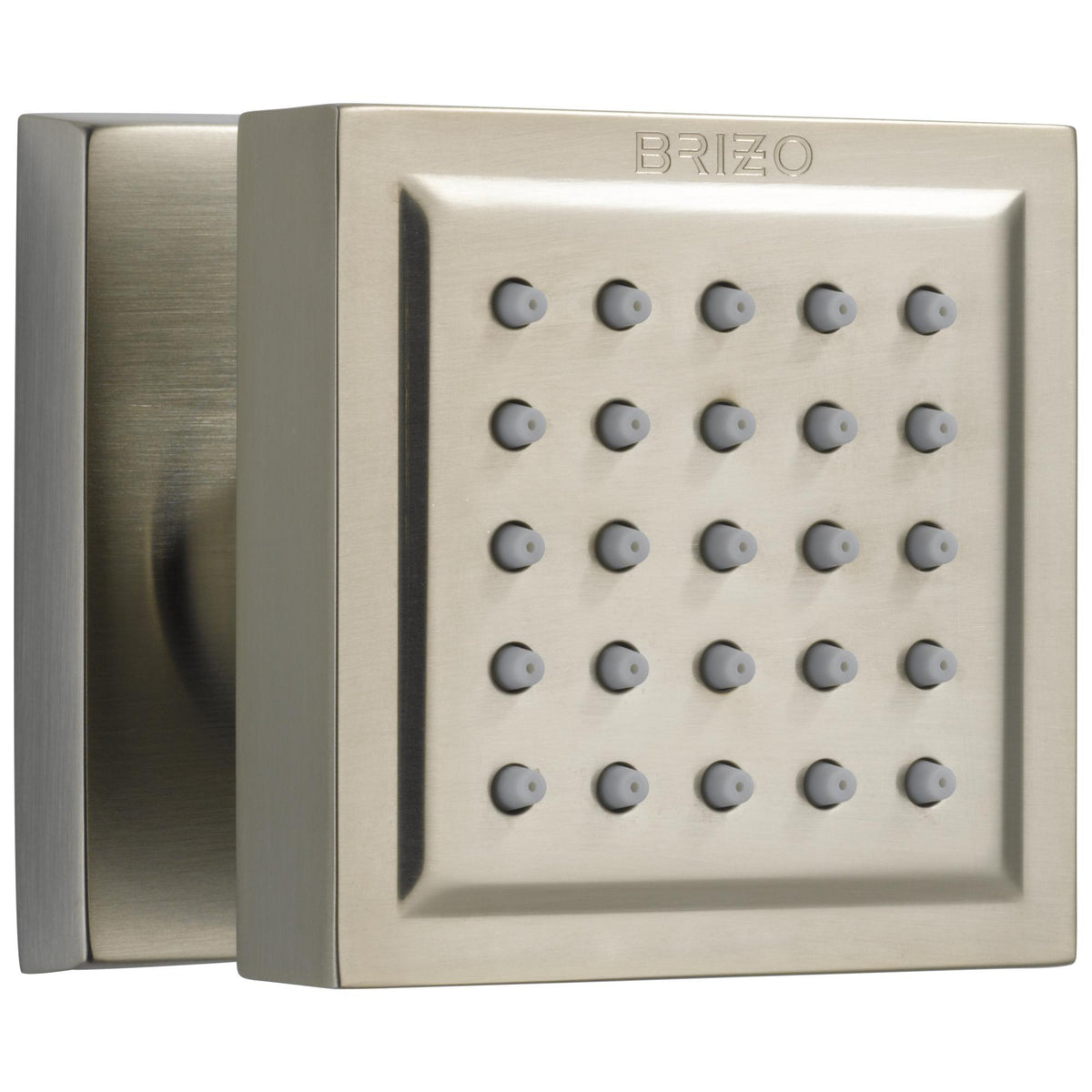 Brizo® 84121-BN Touch-Clean® Adjustable Square Body Spray, (1) Full Spray, 2 gpm Maximum, Wall Mount, Import