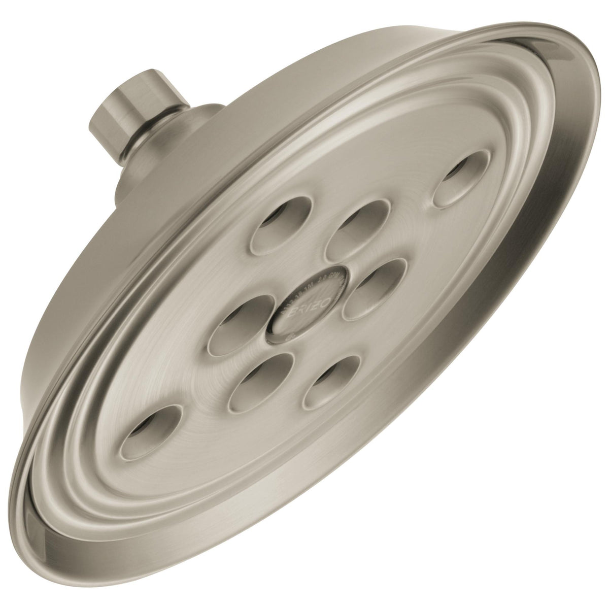Brizo® 87305-BN Raincan Shower Head, Baliza®, 2 gpm, 1 Sprays, Wall Mount, Import
