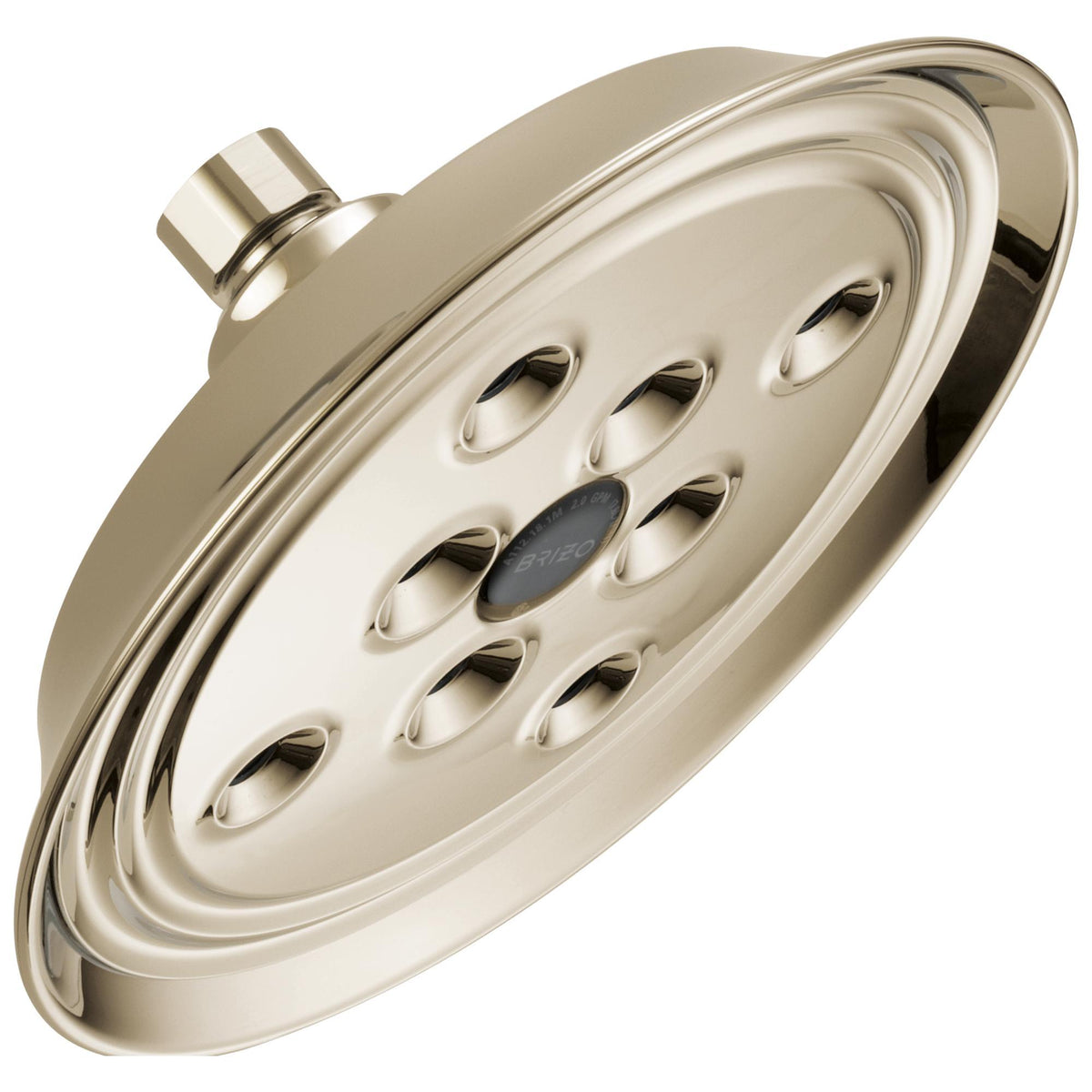 Brizo® 87305-PN Raincan Shower Head, Baliza®, 2 gpm, 1 Sprays, Wall Mount, Import
