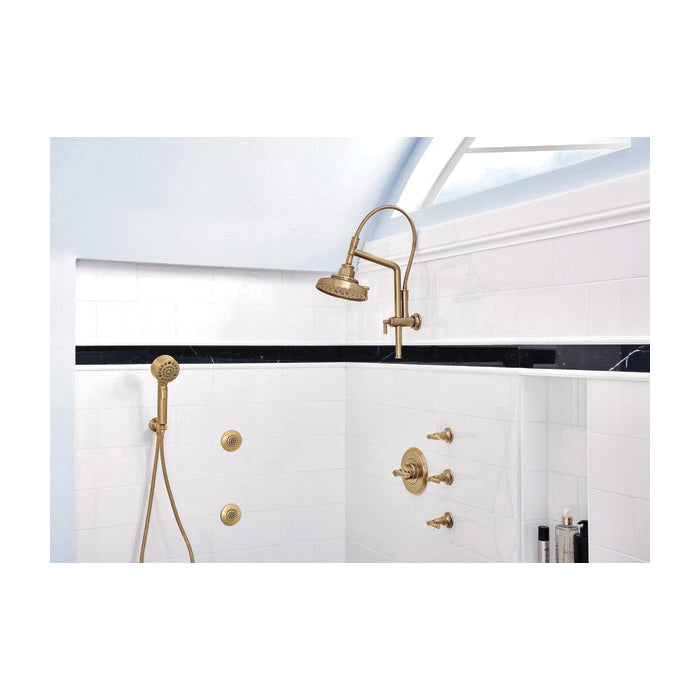 Brizo® Invari™ Shower Head, 2.5 gpm Max Flow, 4 Sprays, 3.06 in L x 4 in W x 10.75 in H Head, Import