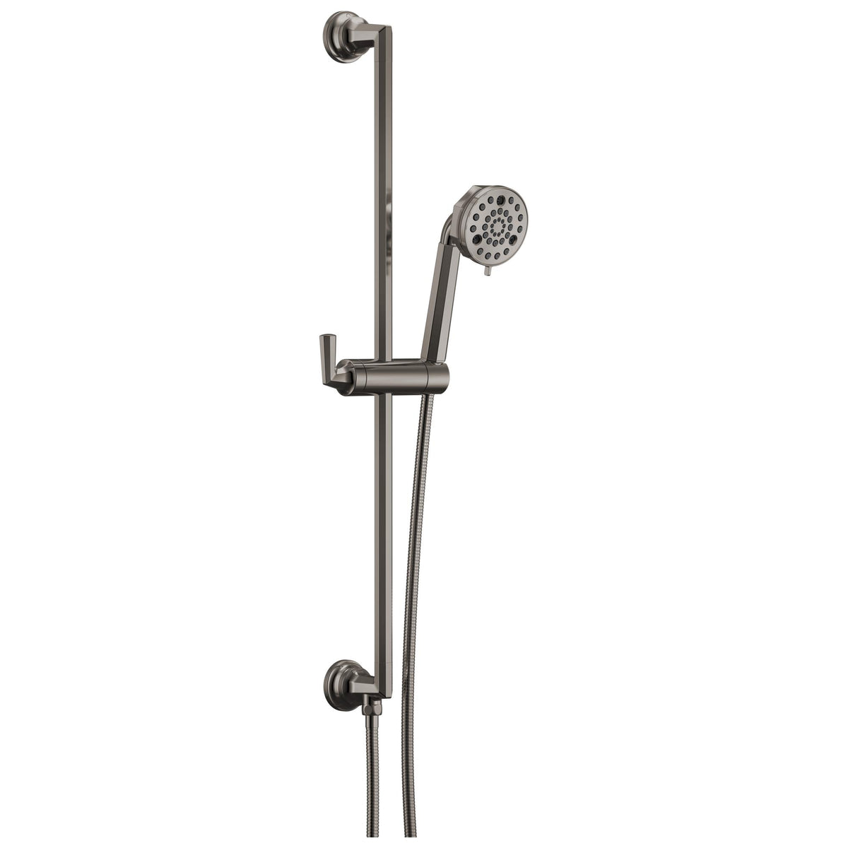 Brizo® 88765-BNX Beauclere™ Hand Shower, 3-11/16 in Dia 4-Function Shower Head, 1.75 gpm Flow Rate, 60 to 82 in L Hose, 1/2 in - 14 NPT Connection, Brilliance Black Onyx, Import
